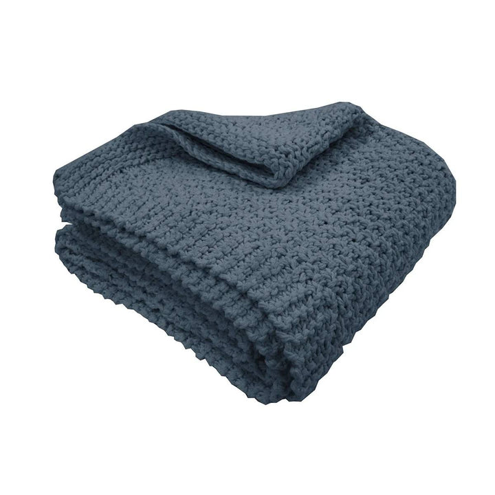 Naturstrikket byg plaid