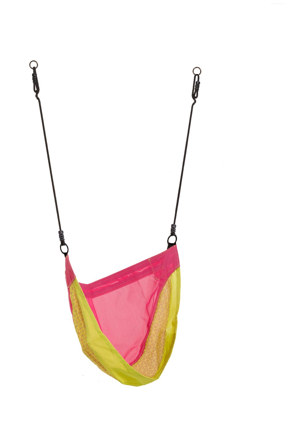 Cocoon 'Denoh" - sort flettet reb - magenta/citrongrøn