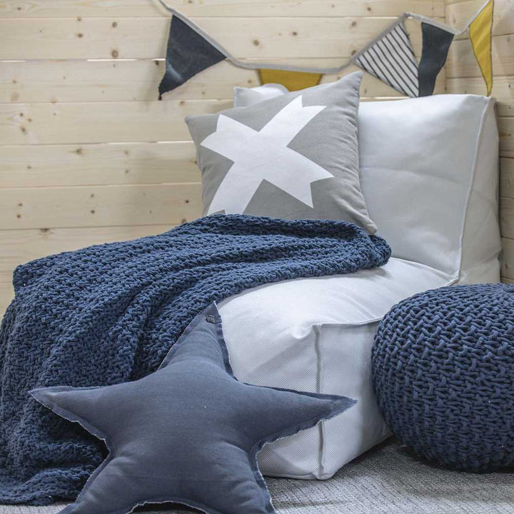 combo sæt pælehus sølv-blå