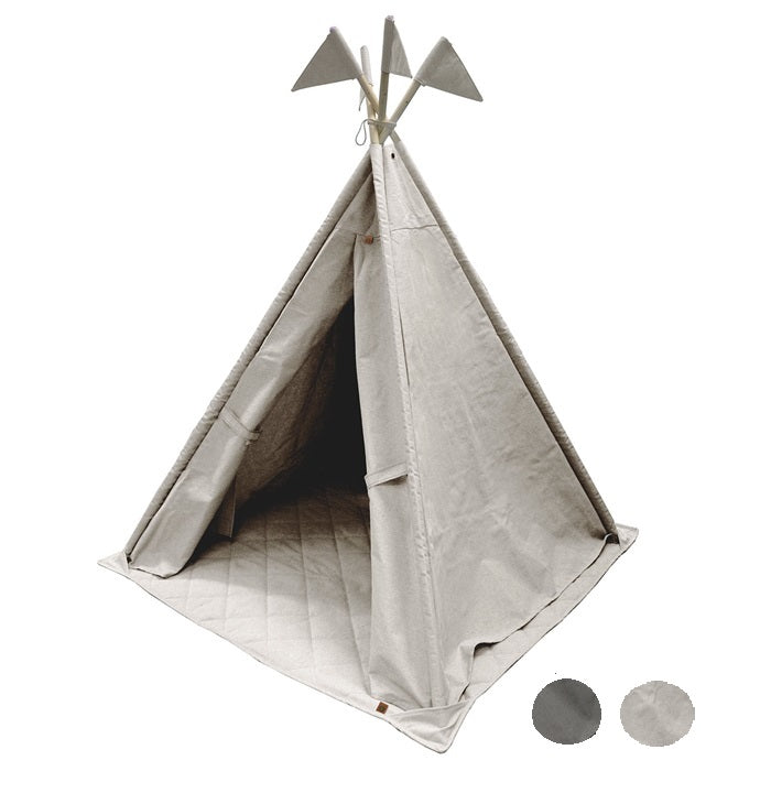 Tipi lærred med flag