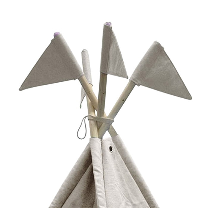 Tipi lærred med flag