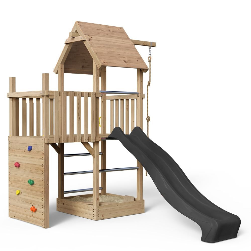 Legetårn Alex Larch - Compact 230 - med trætag