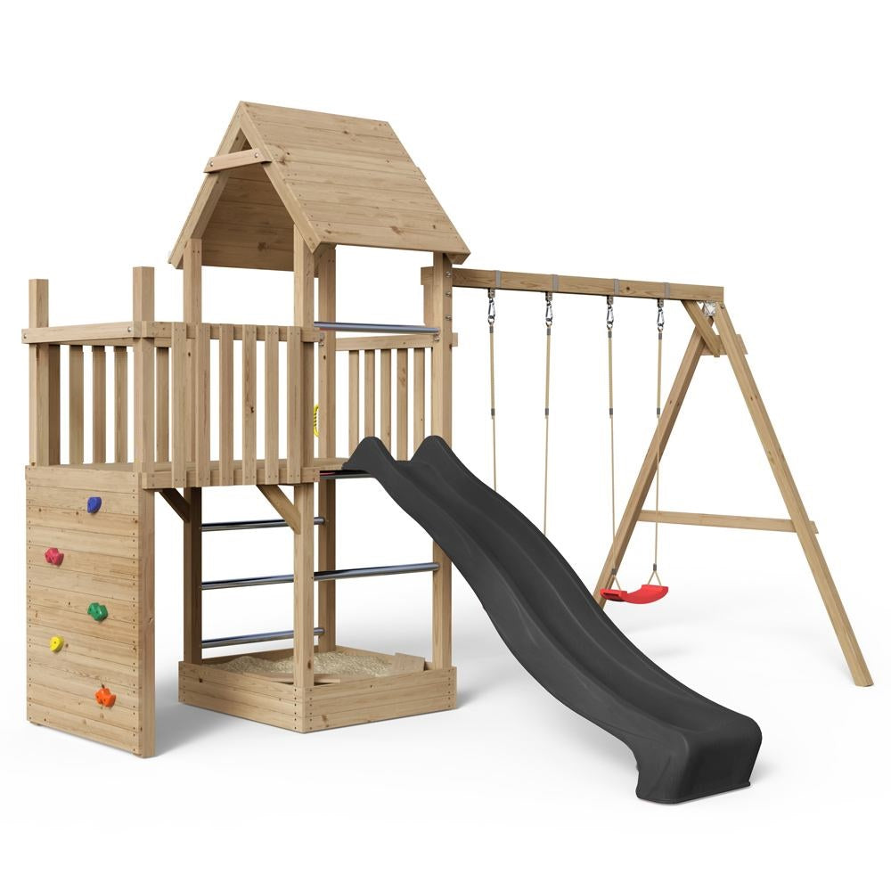 Legetårn Alex Larch - Premium 430 - med trætag