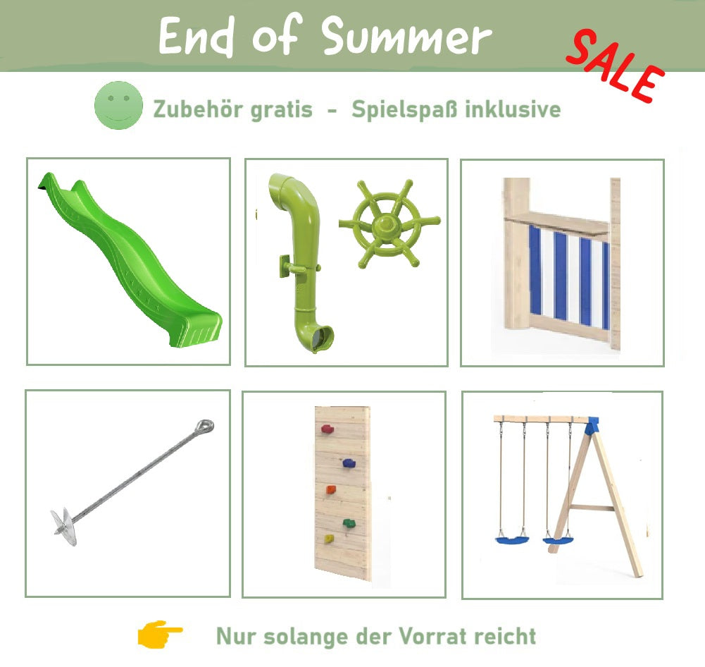 Stelzenhaus Tobi Spielwelt  Edition - End of Summer Sale blau-orange -solange der Vorrat reicht