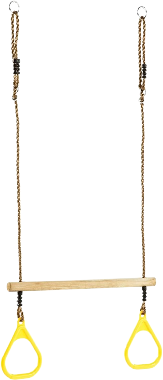 Holztrapez mit Kunststoffringen