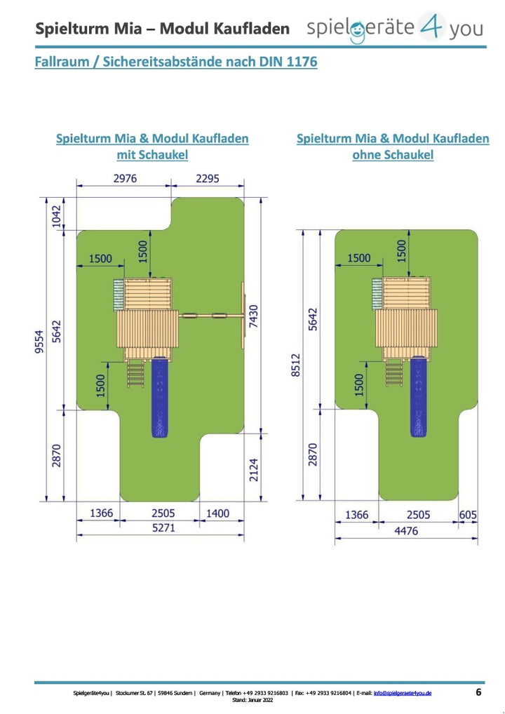 Spielturm Mia - Spielwelt- Lärche