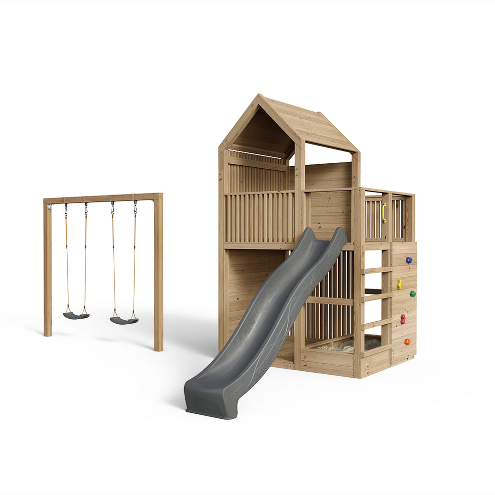 Spielturm Anton – Kompakt - Swing – Fichte  - 376