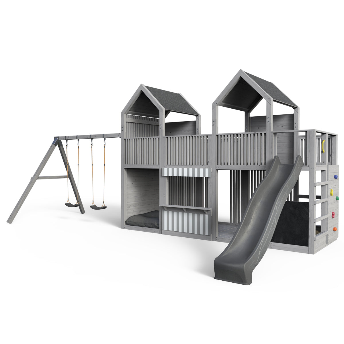 Spielturm Anton – Loft - Swing – 379 - Fichte