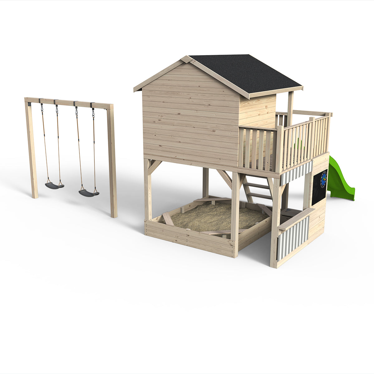 Edition - Stilt House Tobi Play World - 812 - Med butik, gynge, rutsjebane