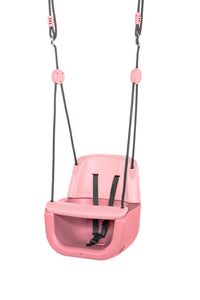 Babysitz Kunststoffschale 3 in 1 -  Rosa/Hellrosa