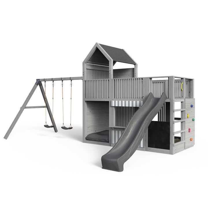 Spielturm Anton - Premium - Swing – 377 - Fichte