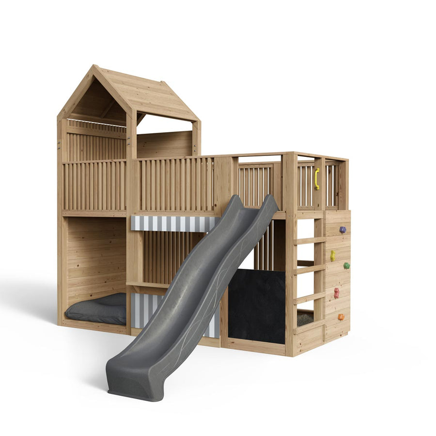 Legetårn Anton - Premium - 271 naturligt lærketræ