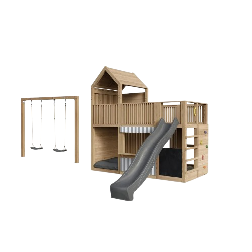 Spielturm Anton - Premium - Swing – Fichte -  377