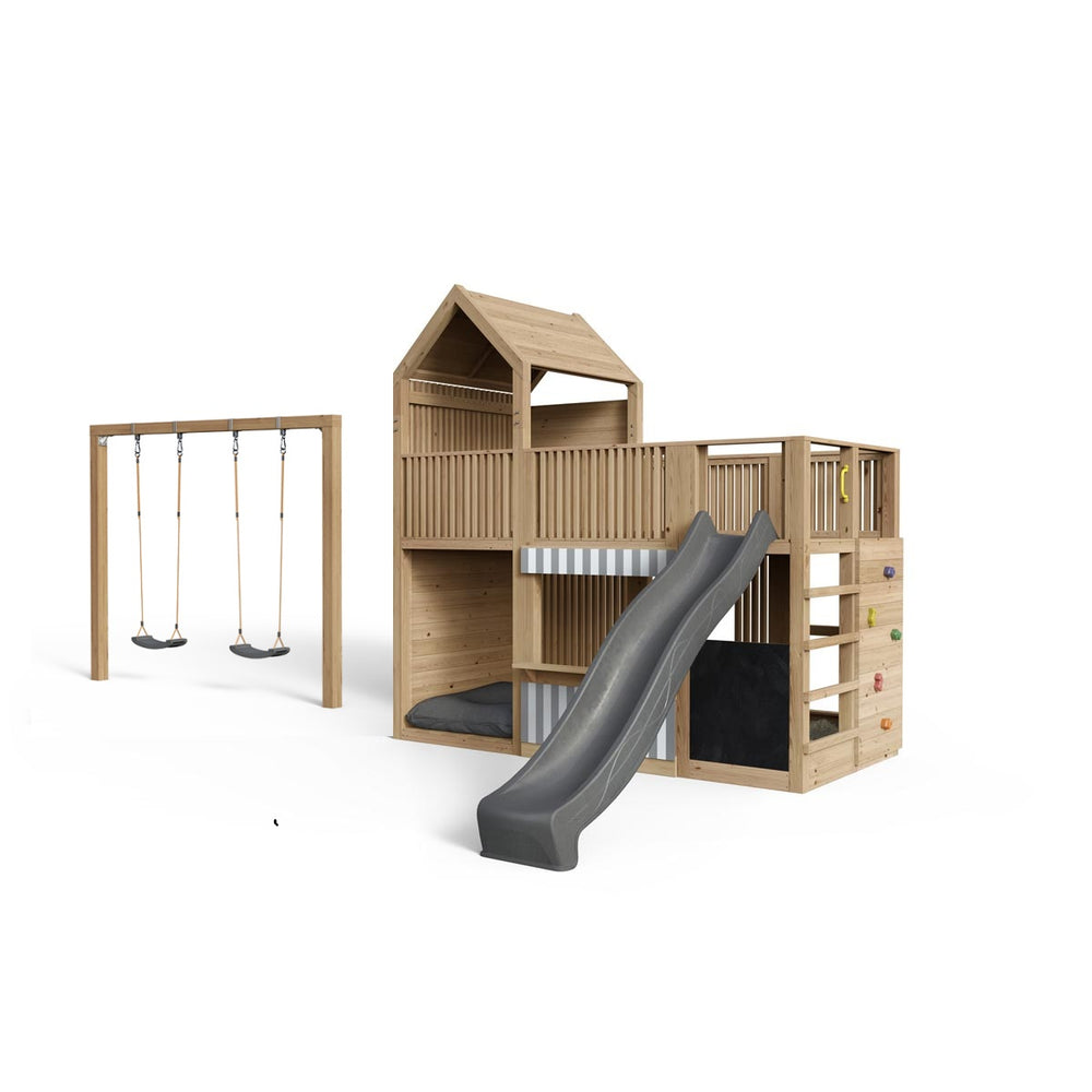 Spielturm Anton - Premium - Swing – Fichte -  377