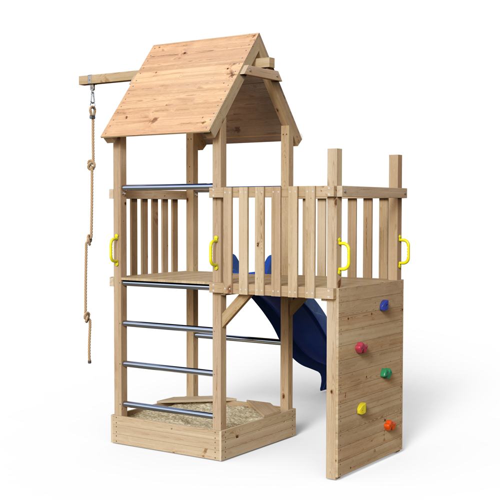 Legetårn Alex Larch - Compact 230 - med trætag