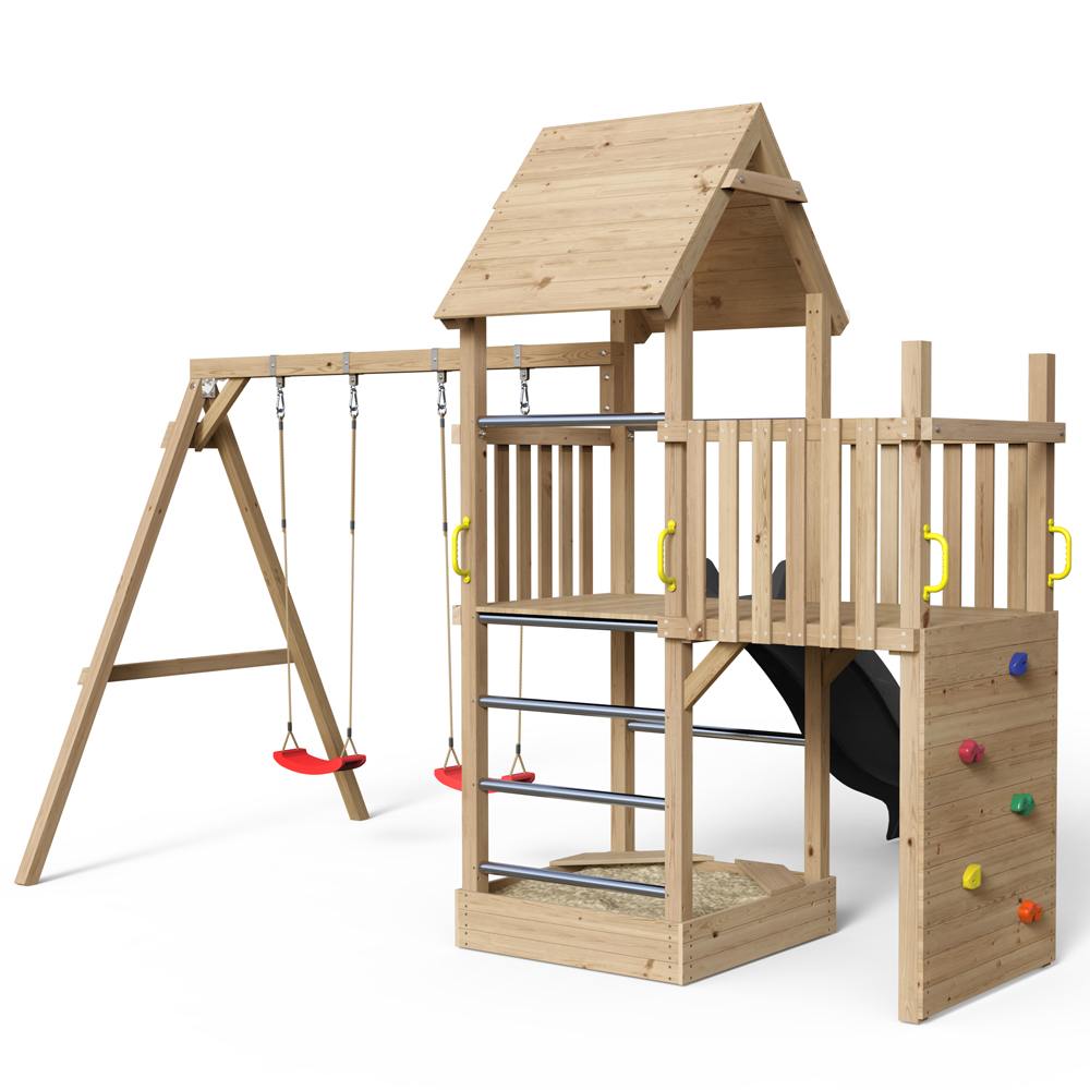 Legetårn Alex Larch - Premium 430 - med trætag