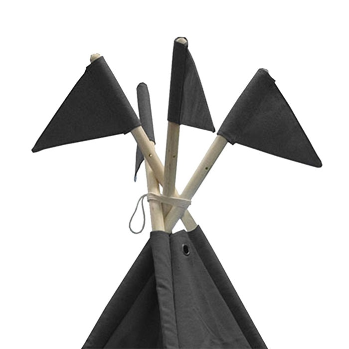 Tipi lærred med flag