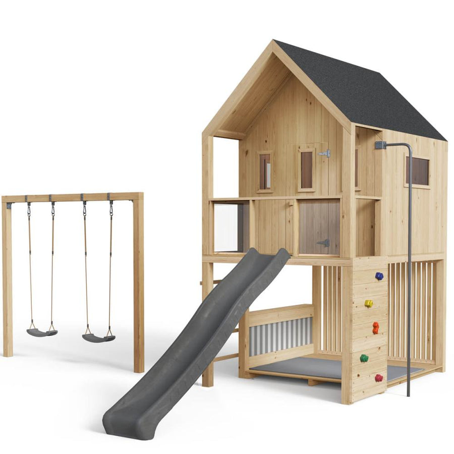 Styltehus Ella Playworld Swing 547 med platformshøjde 1,50 m, rumhøjde 2,20 m